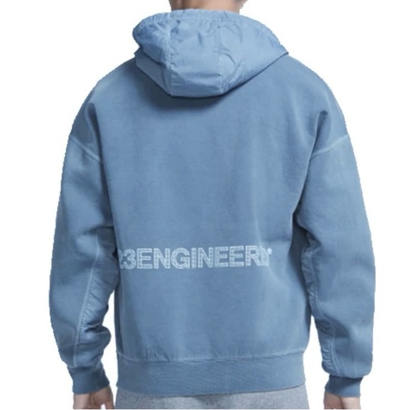 Jordan 23 Engineered Men's Fleece Laser Blue Hoodie XL - Picture 2 of 5